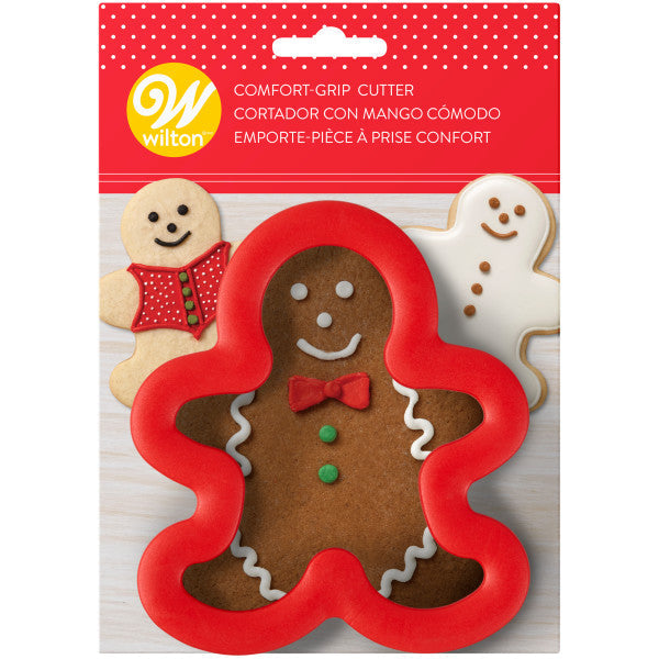 Wilton Large Comfort-Grip Gingerbread Man Cookie Cutter – 4.5 Inch