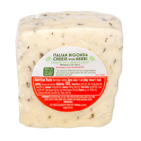 Italian Bigonda Herb Cheese – Semi-Soft Gourmet Cheese