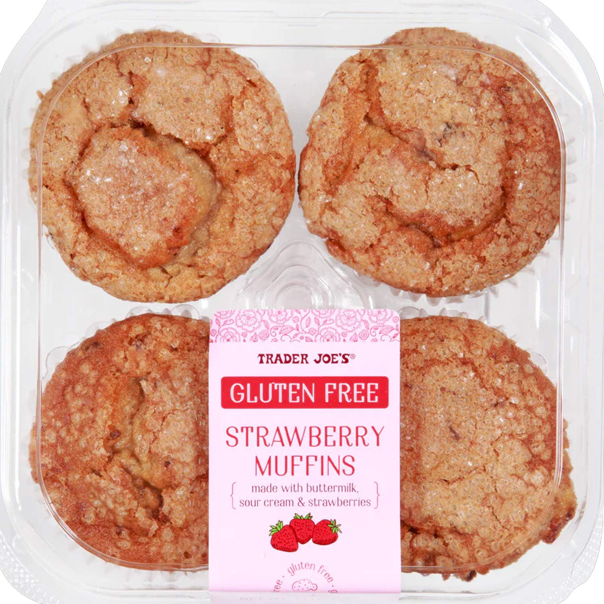Trader Joe’s Gluten Free Strawberry Muffins 14 Oz