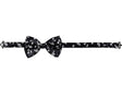 Musical note bow tie with adjustable hook and eye closure