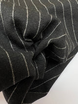 Jacquard Knit Striped Gray White