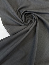 Wool Polyamide Tweed Gray Black Striped