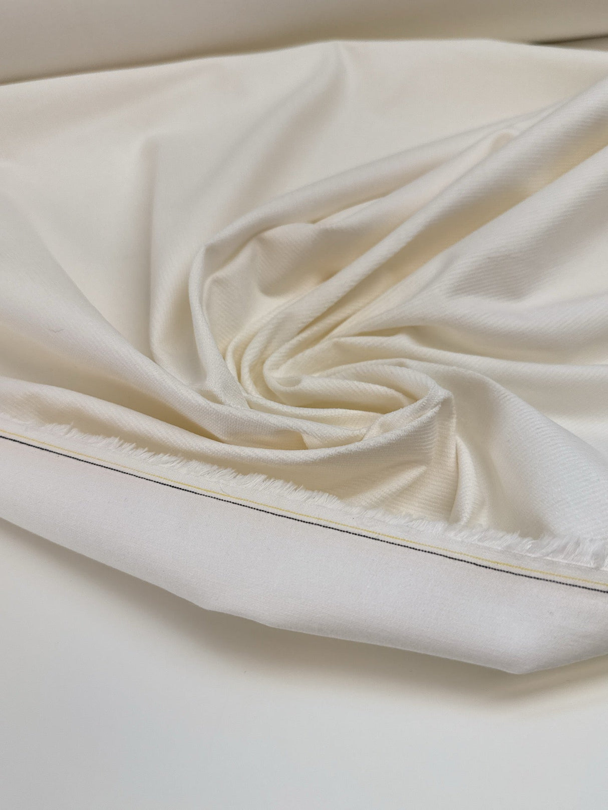 Cotton Corduroy White Ribbed Lightweight