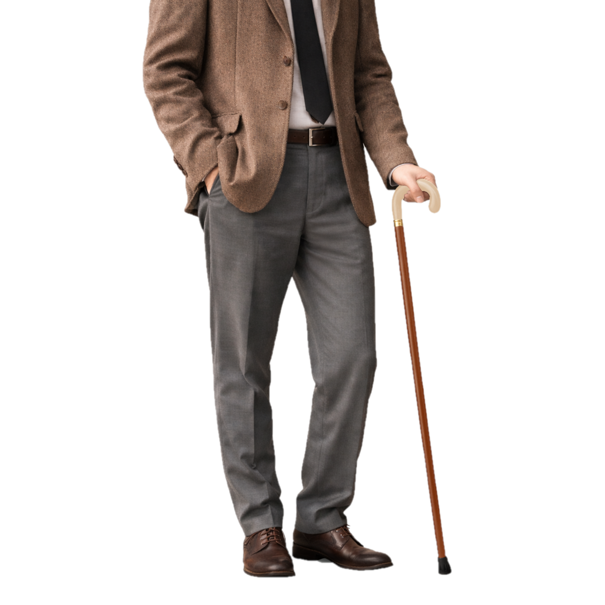 Brown Wooden Cane