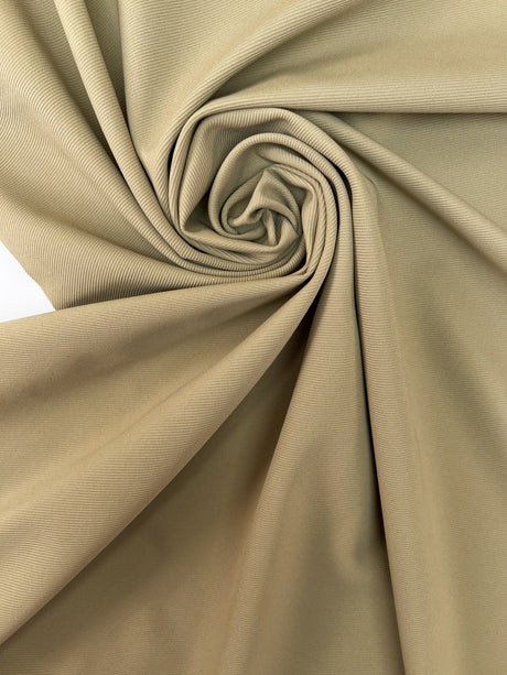 Beige Polyamide Elastane Knitted Fabric