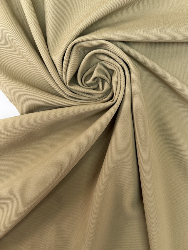 Beige Polyamide Elastane Knitted Fabric
