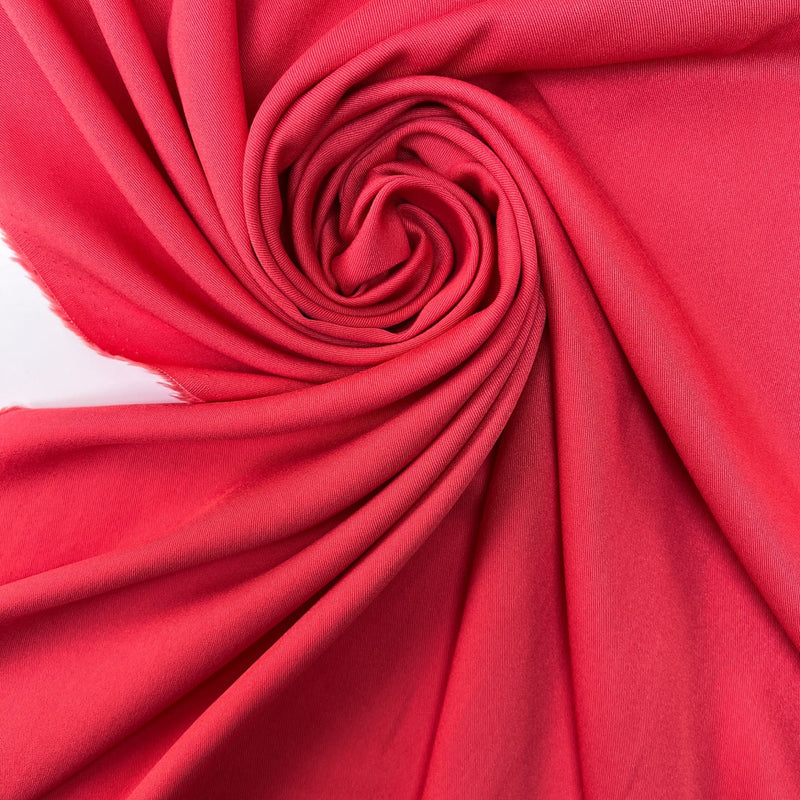 Pink Viscose Twill Fabric