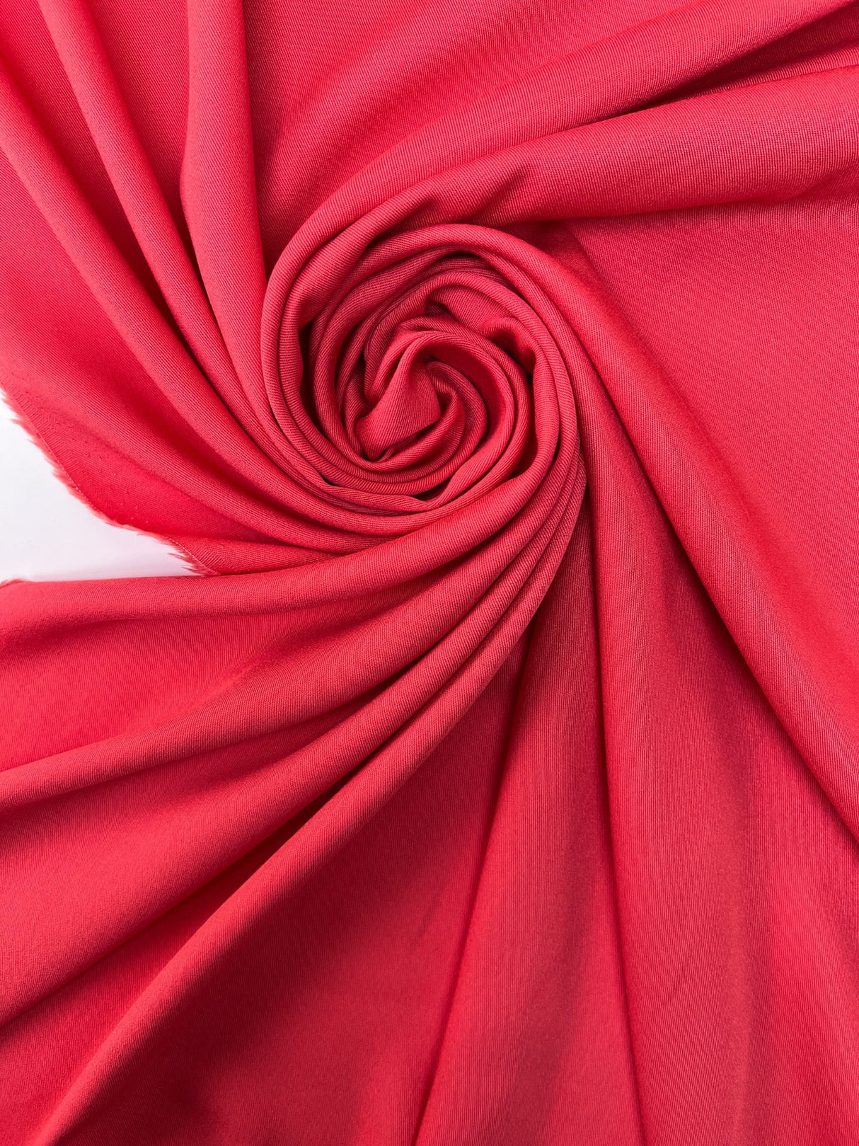 Pink Viscose Twill Fabric