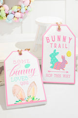 12" Metal Embossed Easter Wall Sign – Vintage Spring Decorative Accent