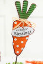 13.9" Metal Easter Carrot Stake