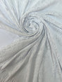 Polyamide Elastane Knitted White Floral Panel Print