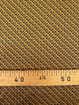 Polyester Sateen Printed Brown Black