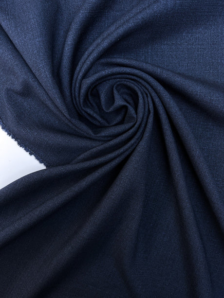 Italian Melange Blue Wool Fabric