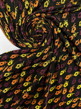 Floral Multicolour Jacquard Knitted Fabric