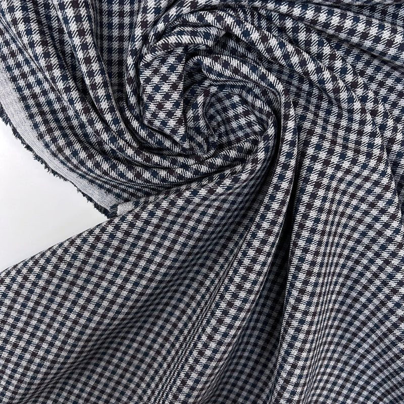 Polyester Blend Bonded Checked Knit