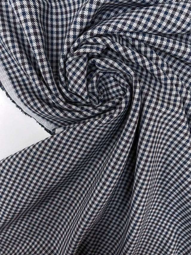 Polyester Blend Bonded Checked Knit