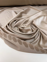 Viscose Elastane Knitted Fabric Beige Moiré