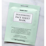 Trader Joe’s Rich Hydrating Face Sheet Mask Natural Cucumber Fragrance | 0.67 Fl Oz