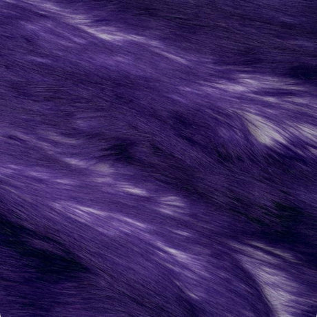 Snow Luxury Two Tone Shaggy Faux Fur Fabric - Acrylic Polyester Faux Fur Fabric, Two Tone Shaggy, 60" Width (1 Yard)