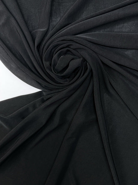 Black Polyamide Elastane Knitted Fabric