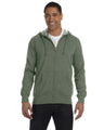 Unisex Heathered Full-Zip Hooded Sweatshirt