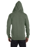 Unisex Heathered Full-Zip Hooded Sweatshirt