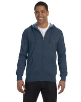 Unisex Heathered Full-Zip Hooded Sweatshirt