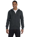 Unisex Heathered Full-Zip Hooded Sweatshirt