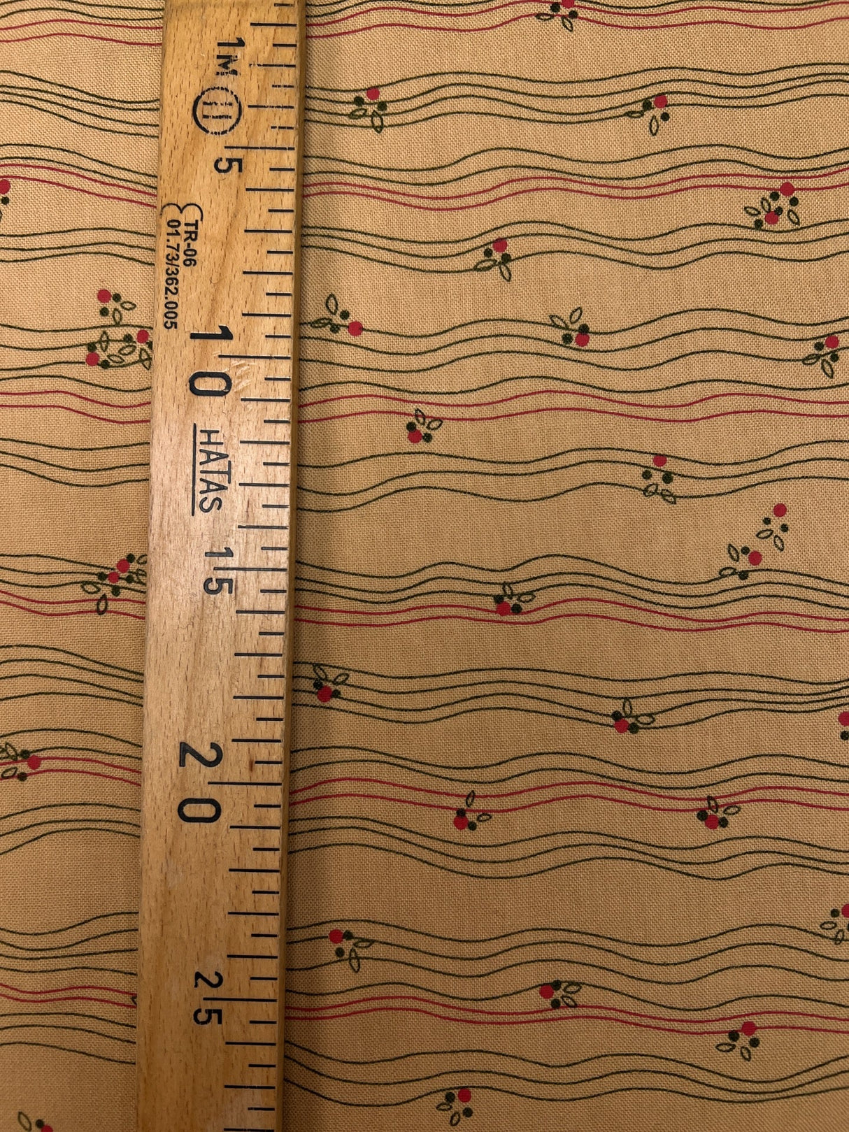 Wool Dress Fabric Brown Beige Striped