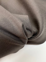 Virgin Wool Brown Twill Suit Fabric