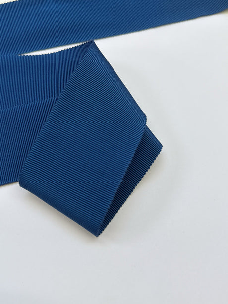 Viscose Rayon Blue Rep Weave
