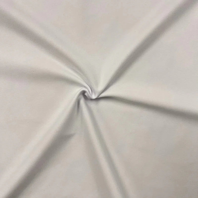 Eco-Friendly Spandex Fleece White Compression Activewear