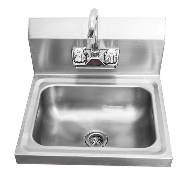 Economy Wall Hung Hand Sink, 12"W x 16"D x 9-1/4"H