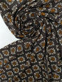 Viscose Woven Geometric Brown Black
