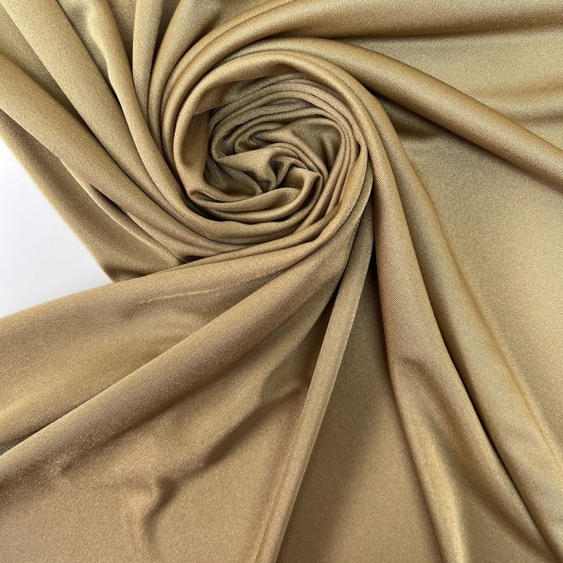 Polyester Elastane Knitted Fabric Beige