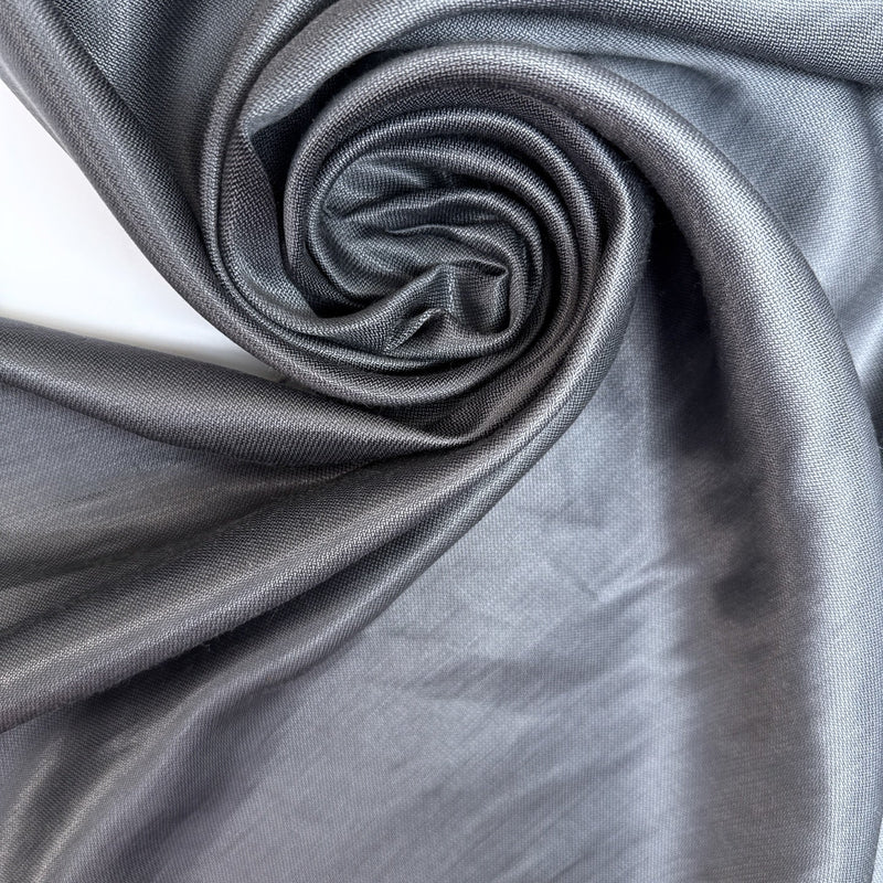 Viscose Satin Fabric Gray