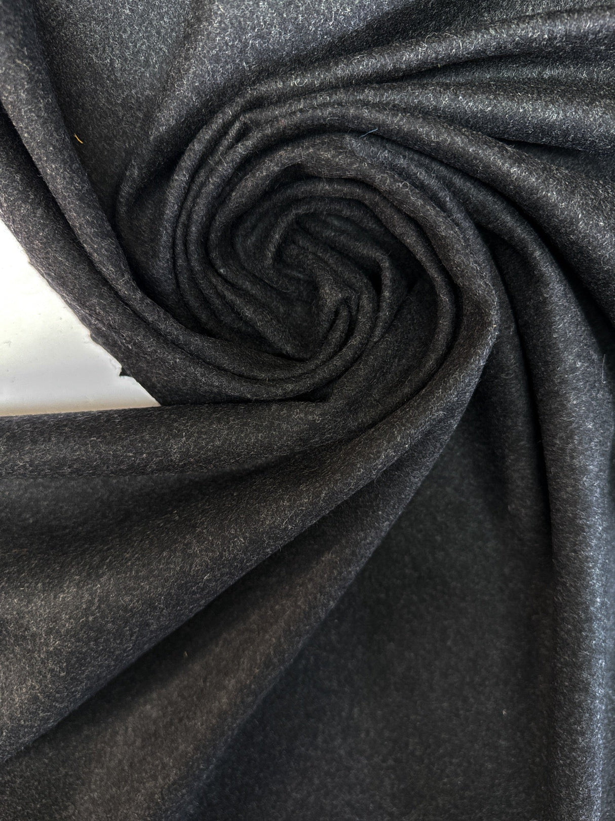 Wool Tweed Melange Gray Black