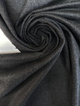 Wool Tweed Melange Gray Black