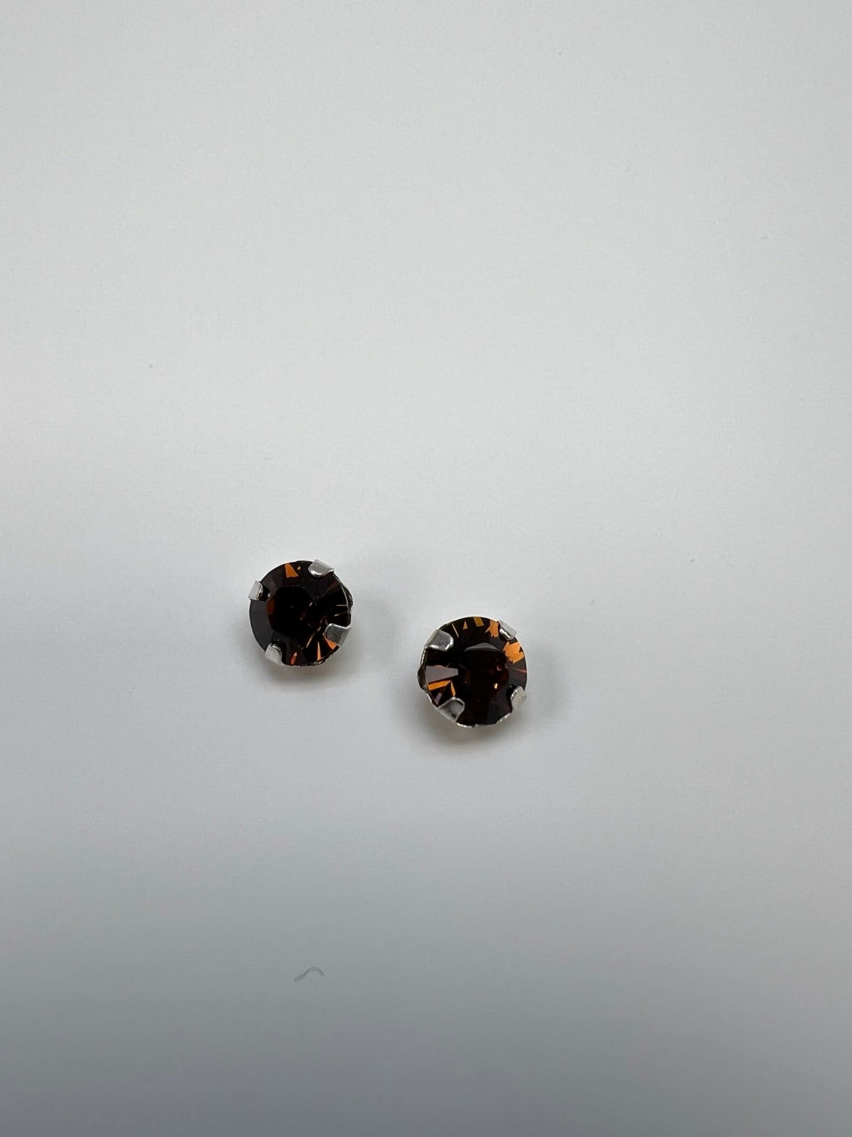 Brown Metal Crystals Sewing Notions