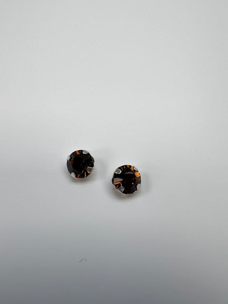 Brown Metal Crystals Sewing Notions
