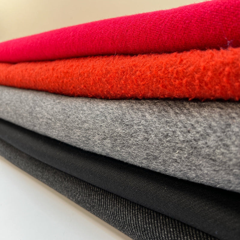 Italian Red Shades Wool Tweed