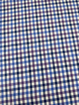 Cotton Poplin Blue Checked