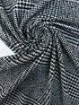 Checked Wool Acrylic Cotton Bouclé