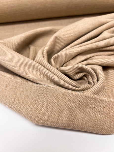 Beige Blend Knitted Fabric