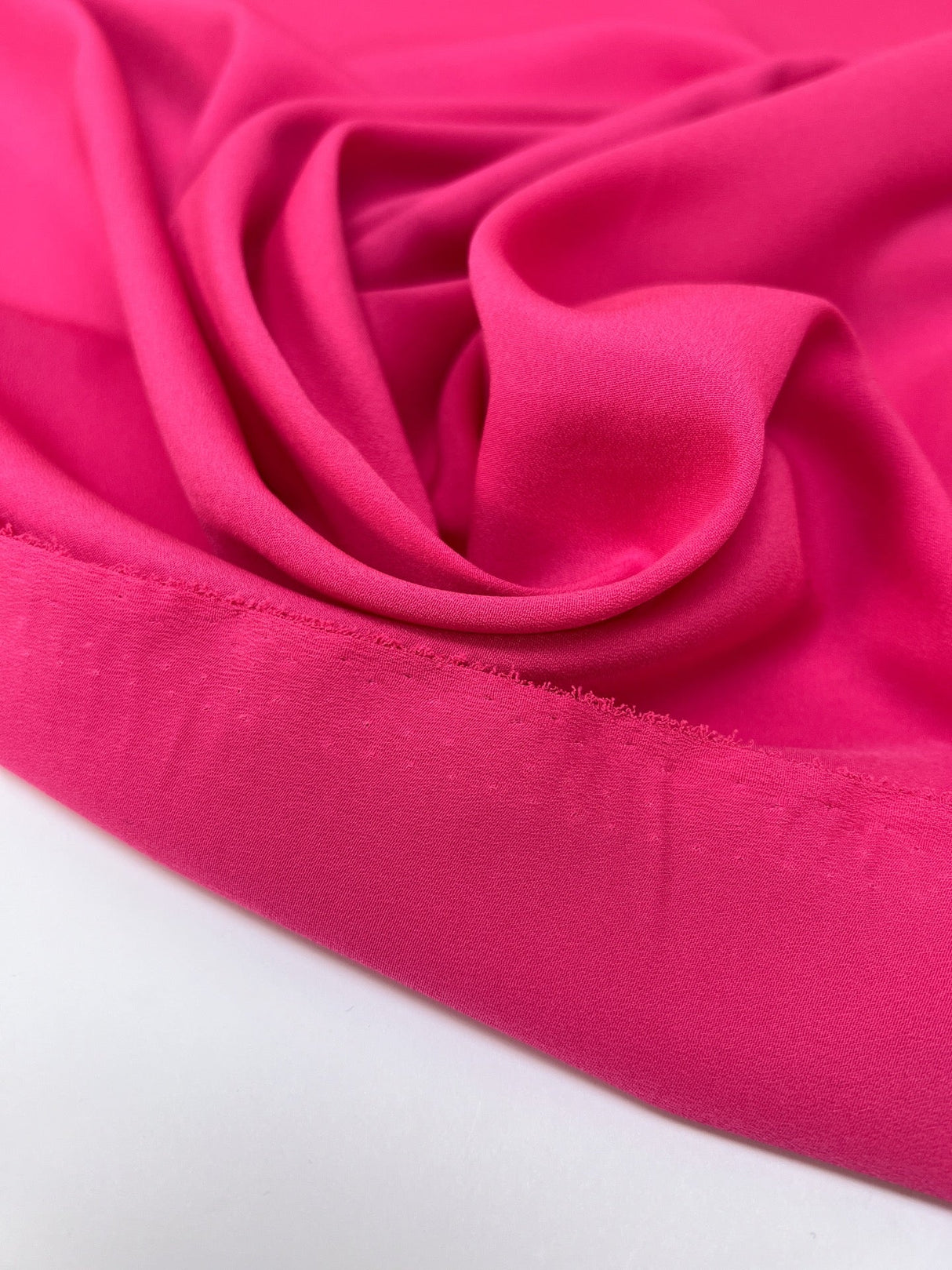 Pink Polyester Crepe