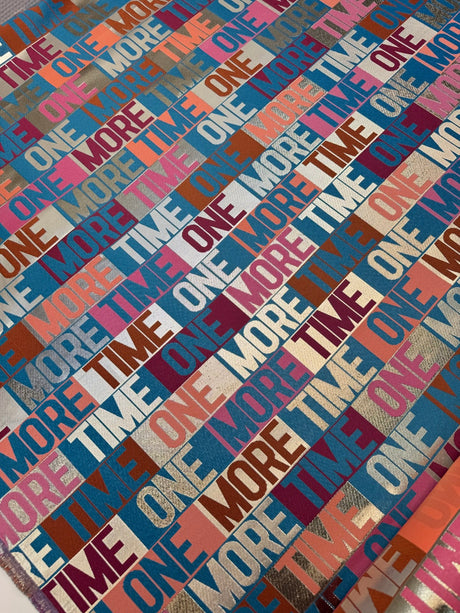 Polyester Jacquard Multicolour Graphic Fabric