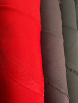 Wool Blend Tweed Checked Red Purple Blue