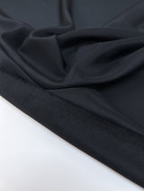 Polyester Crepe Fabric Blue Black