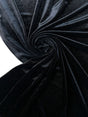 Black Velour Knitted Fabric