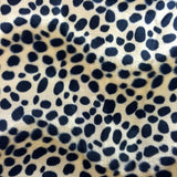 Faux Fur Fabric Dalmatian Dog Print Velboa